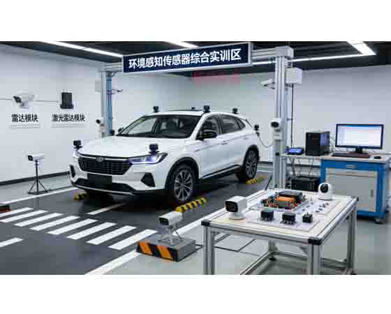 智能網(wǎng)聯(lián)汽車環(huán)境感知傳感器綜合實(shí)訓(xùn)系統(tǒng)